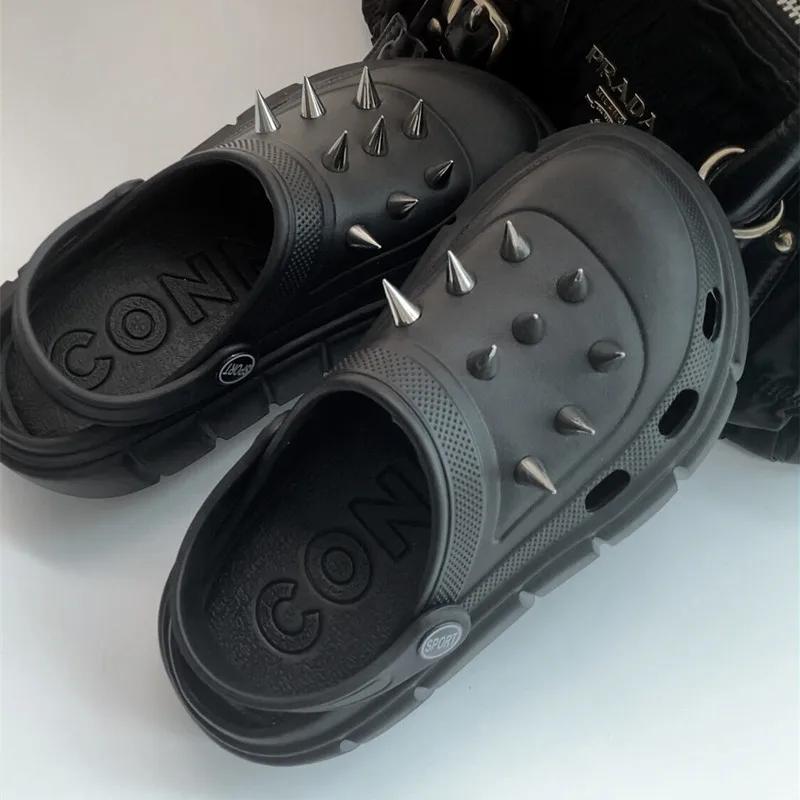 Y2K style Rivet Hole Shoes Wom - Street Fashion Y2K recension och pris