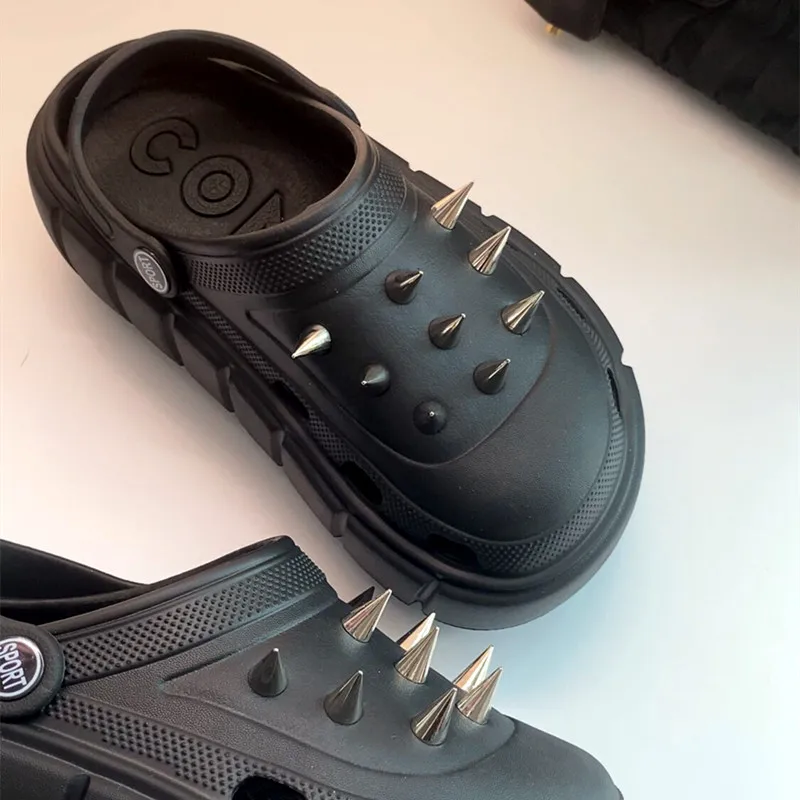 Y2K style Rivet Hole Shoes Wom - Street Fashion Y2K recension och pris